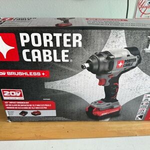 20V Brushless Impact Wrench - Black and Red